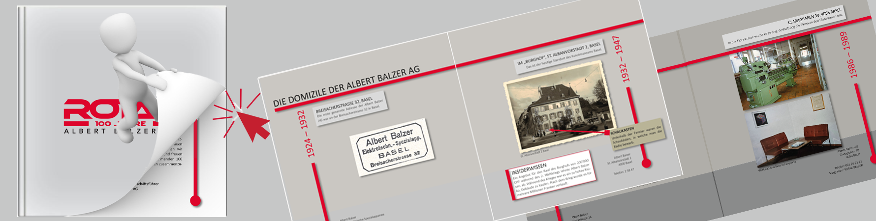 100 Jahre Jubiläum - Die Domizile der Albert Balzer AG